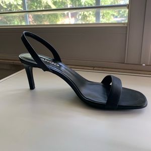 Mango Leather Strap Sandals “Cora”, size 6